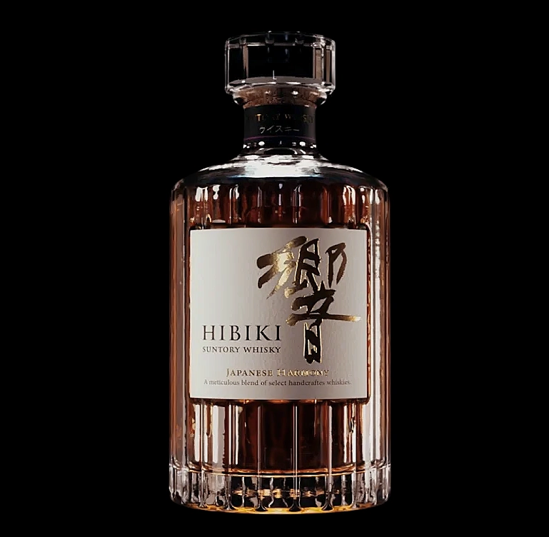 Projet Hibiki, animation 3D premium autour du verre