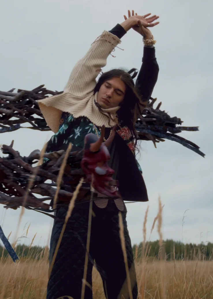 Projet Mystic, créature 3D intégrée à un shooting mode bohème